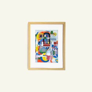 World Toor Framed Canvas Wall Art Painting
