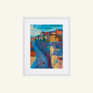 Mountains Water Abstract Canvas Art