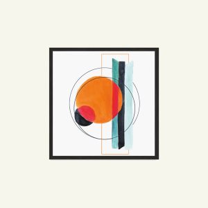 Coloured Multi Color Floral Printed Wall Art